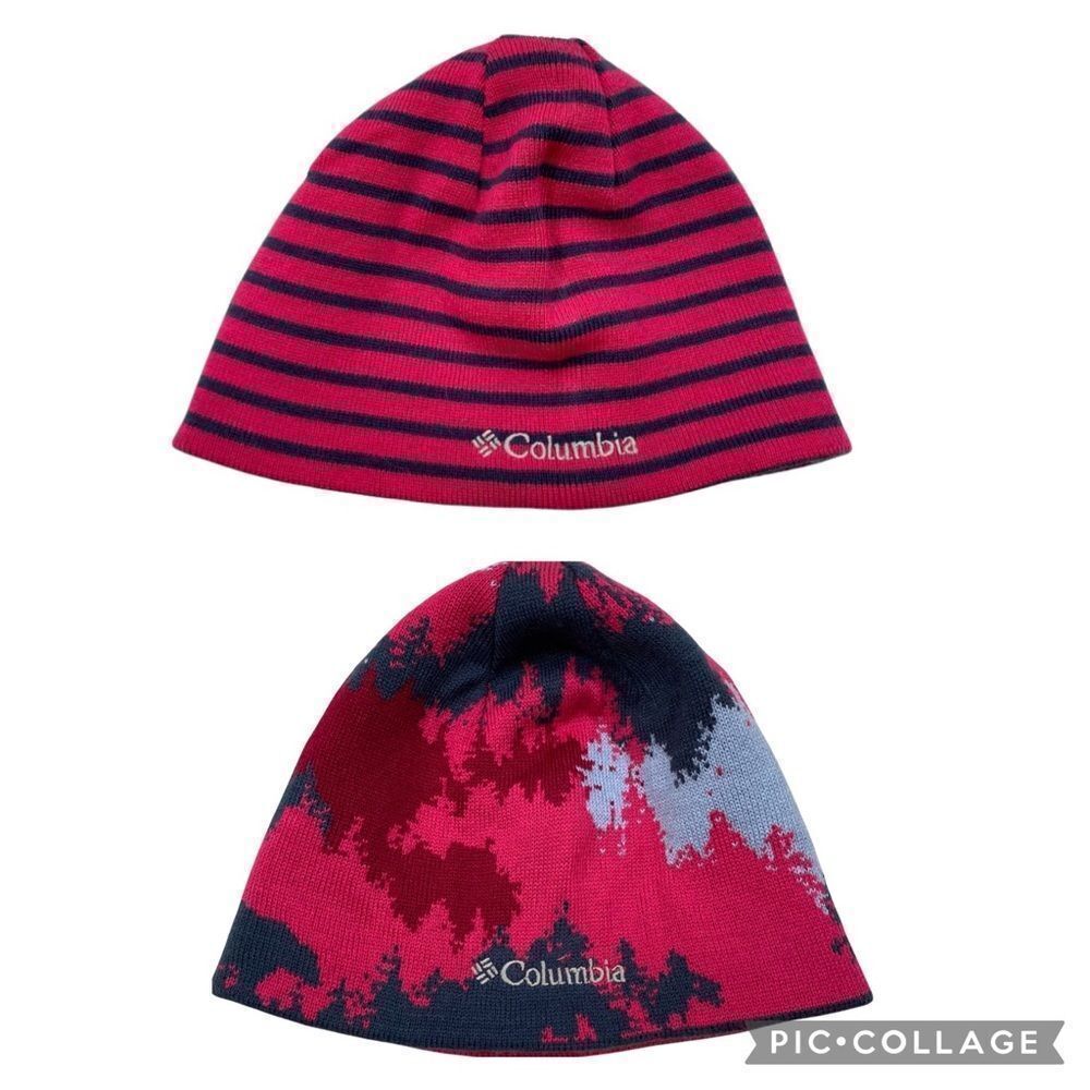 Girls Columbia Brand Reversible Beanie Hat‎ One Size